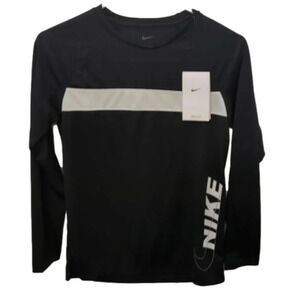 BLACK Nike dri fit long sleeve shirt